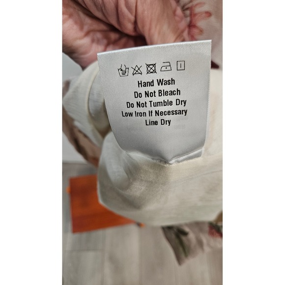 OPT NWT Womens Floral Linen Mini Dress Ruffle Sleeve Small Feminine Coquette - Picture 10 of 13